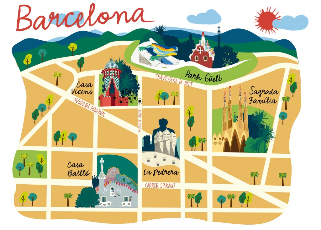 Barcelona mapa turístico - Elmorroenvios.com